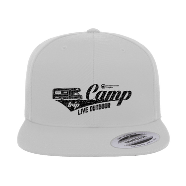 Camp Trip Embroidered Flat Bill Cap
